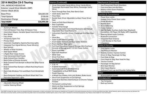 Liquid Silver Metallic 2014 Mazda CX-5 Touring