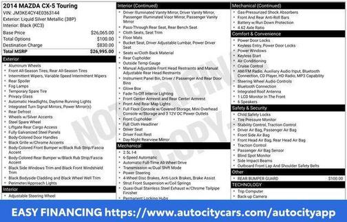 Liquid Silver Metallic 2014 Mazda CX-5 Touring