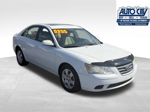 Powder White Pearl 2009 Hyundai SONATA GLS