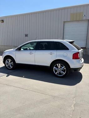 White Platinum Metallic Tri-Coat 2014 Ford Edge Limited