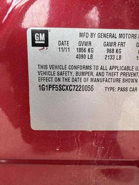 2012 Chevrolet Cruze LT