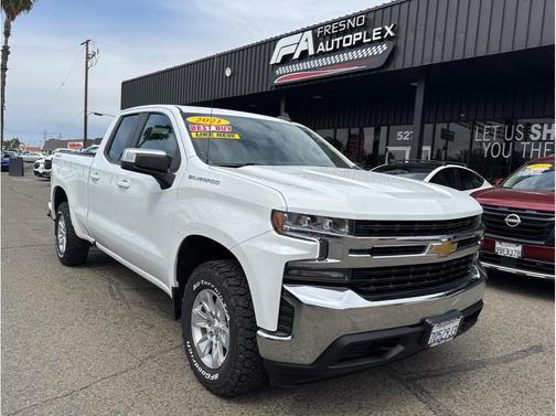 White 2021 Chevrolet Silverado 1500 LT