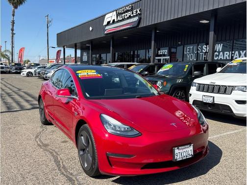 Burgundy 2019 Tesla Model 3 Long Range