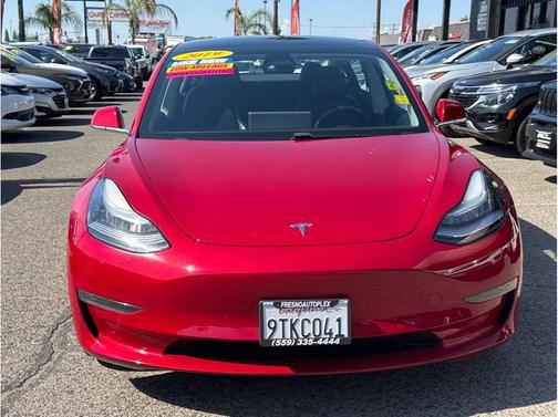 Burgundy 2019 Tesla Model 3 Long Range