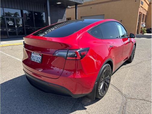 Burgundy 2021 Tesla Model Y Standard Range Rear-Wheel Drive
