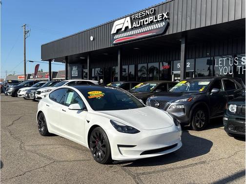 Red Multi-Coat 2021 Tesla Model 3 Performance