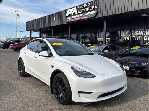 Pearl White Multi-Coat 2022 Tesla Model Y Performance Dual Motor All-Wheel Drive