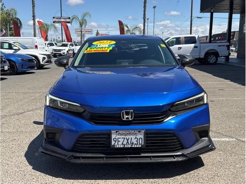 Aegean Blue Metallic 2023 Honda Civic LX