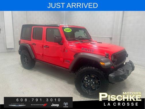 Firecracker Red Clearcoat 2025 Jeep Wrangler 4xe Sport