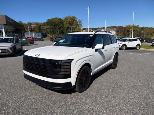 Creamy White Pearl 2027 Hyundai Palisade Hybrid Calligraphy Black Ink