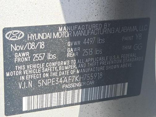 2019 Hyundai SONATA SEL