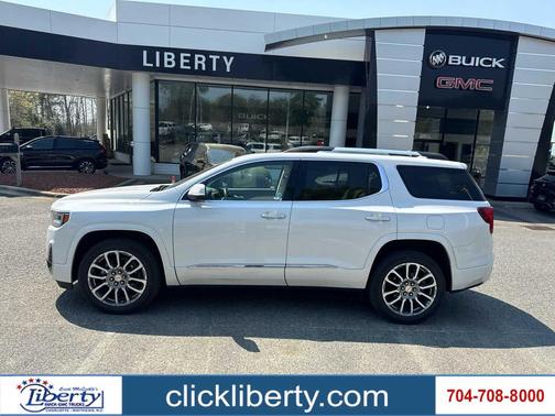 White Frost Tricoat 2023 GMC Acadia Denali