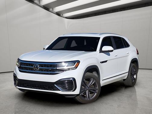 Pure White 2021 Volkswagen Atlas Cross Sport 3.6L V6 SE w/Technology R-Line