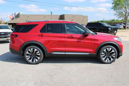 Rapid Red Metallic Tinted Clearcoat 2026 Ford Explorer Platinum