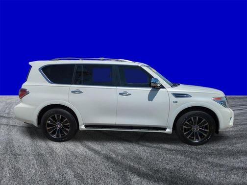 White 2019 Nissan Armada Platinum
