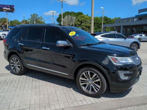 Shadow Black 2017 Ford Explorer Platinum
