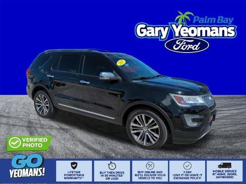 Shadow Black 2017 Ford Explorer Platinum