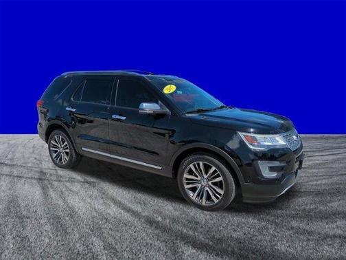 Shadow Black 2017 Ford Explorer Platinum
