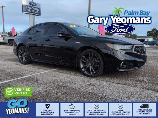 Crystal Black Pearl 2019 Acura TLX V6 Technology & A-Spec