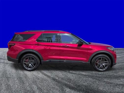 Rapid Red Metallic Tinted Clearcoat 2026 Ford Explorer ST-Line
