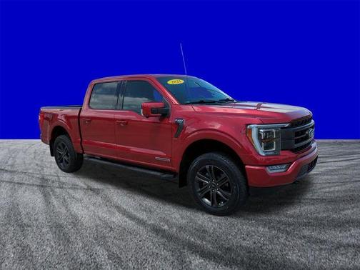 Red Metallic 2021 Ford F-150 Lariat