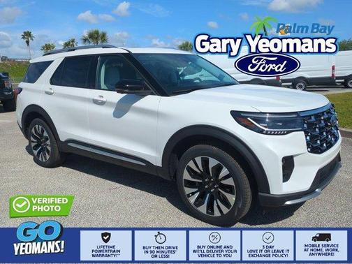 Star White 2026 Ford Explorer Platinum