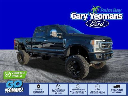 Antimatter Blue Metallic 2022 Ford F-250 Platinum
