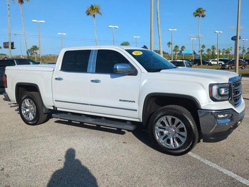 White Frost Tri-Coat 2018 GMC Sierra 1500 SLT