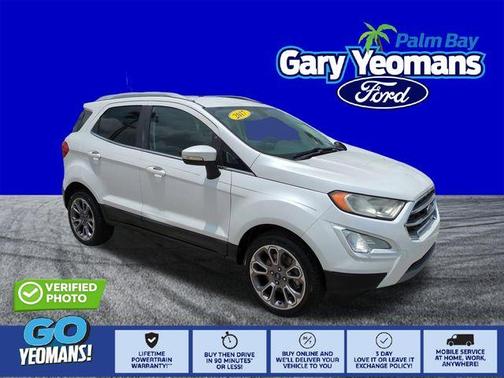 White Platinum Clearcoat Metallic 2019 Ford EcoSport Titanium