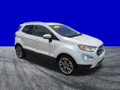 White Platinum Clearcoat Metallic 2019 Ford EcoSport Titanium