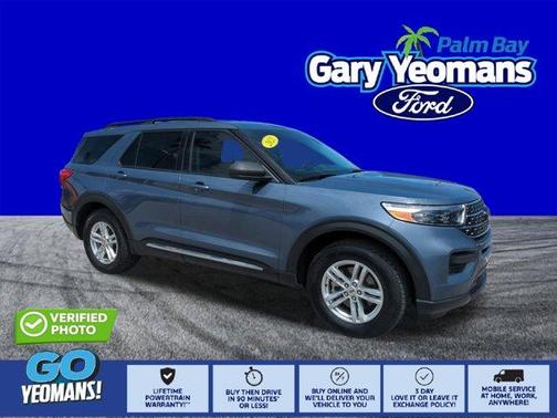 Infinite Blue Metallic Tinted Clearcoat 2021 Ford Explorer XLT