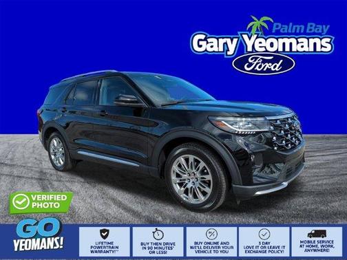 Agate Black Metallic 2026 Ford Explorer Platinum