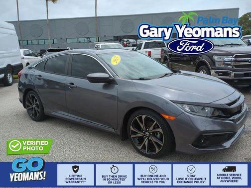 Modern Steel Metallic 2021 Honda Civic Sport