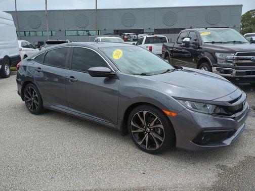 Modern Steel Metallic 2021 Honda Civic Sport