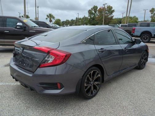 Modern Steel Metallic 2021 Honda Civic Sport