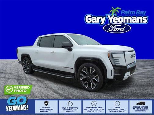 Summit White 2025 GMC Sierra EV Denali