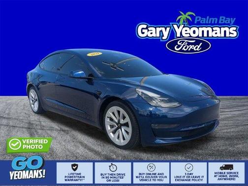 Deep Blue Metallic 2021 Tesla Model 3 Standard Range Plus