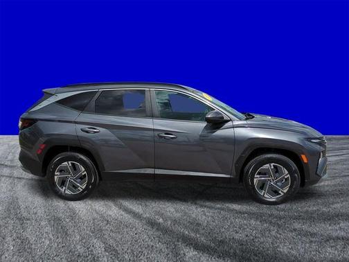 Titanium Gray 2025 Hyundai TUCSON Hybrid Blue