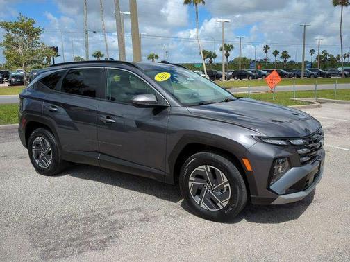 Titanium Gray 2025 Hyundai TUCSON Hybrid Blue