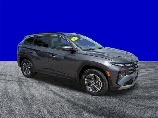 Titanium Gray 2025 Hyundai TUCSON Hybrid Blue