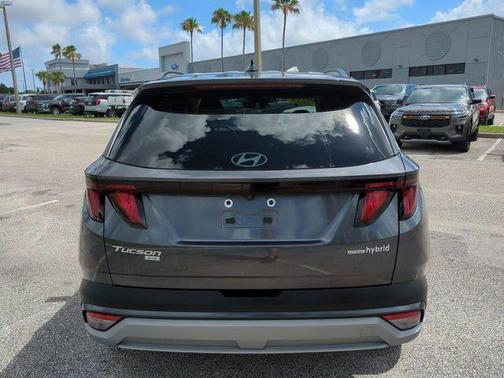 Titanium Gray 2025 Hyundai TUCSON Hybrid Blue
