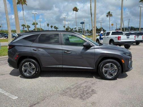 Titanium Gray 2025 Hyundai TUCSON Hybrid Blue