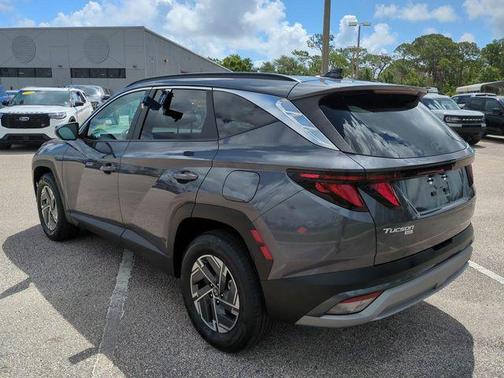 Titanium Gray 2025 Hyundai TUCSON Hybrid Blue