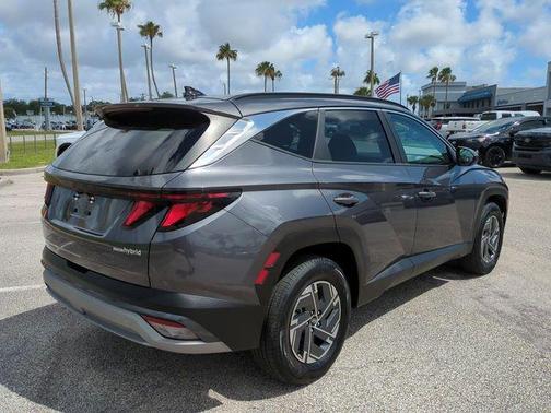Titanium Gray 2025 Hyundai TUCSON Hybrid Blue