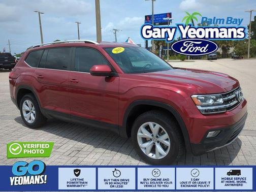 Fortana Red Metallic 2018 Volkswagen Atlas 3.6L SE