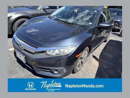 Cosmic Blue Metallic 2017 Honda Civic EX-L