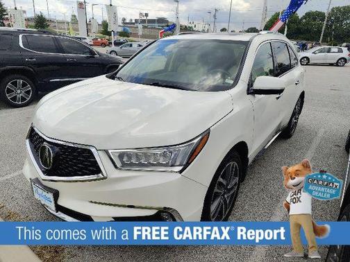 White Diamond Pearl 2017 Acura MDX 3.5L w/Advance Package