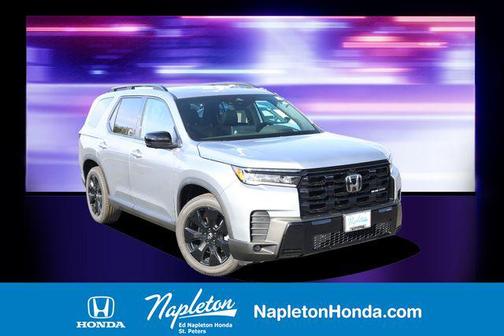 Solar Silver Metallic 2026 Honda Pilot Black Edition