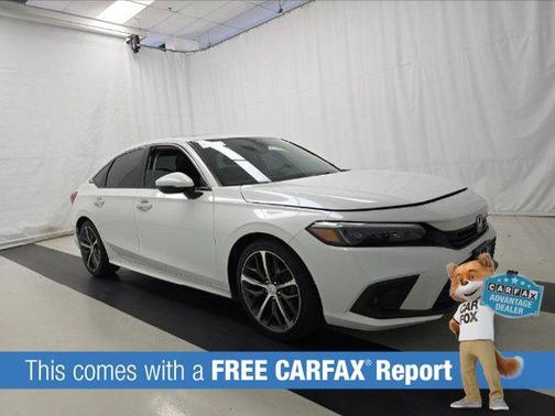 Platinum White Pearl 2023 Honda Civic Touring