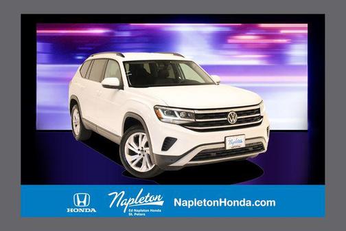 Pure White 2023 Volkswagen Atlas 3.6L SE w/Technology